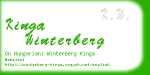 kinga winterberg business card